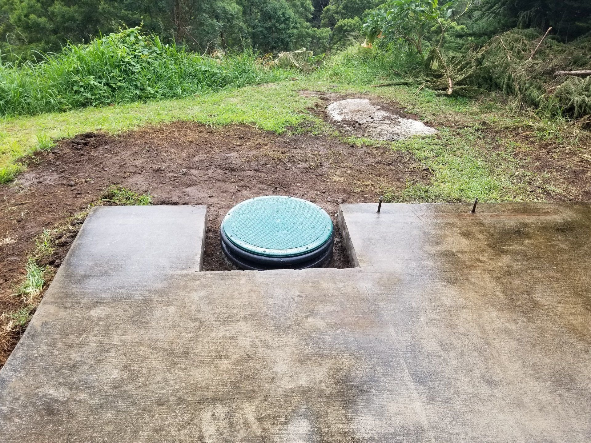 Completed riser installation.