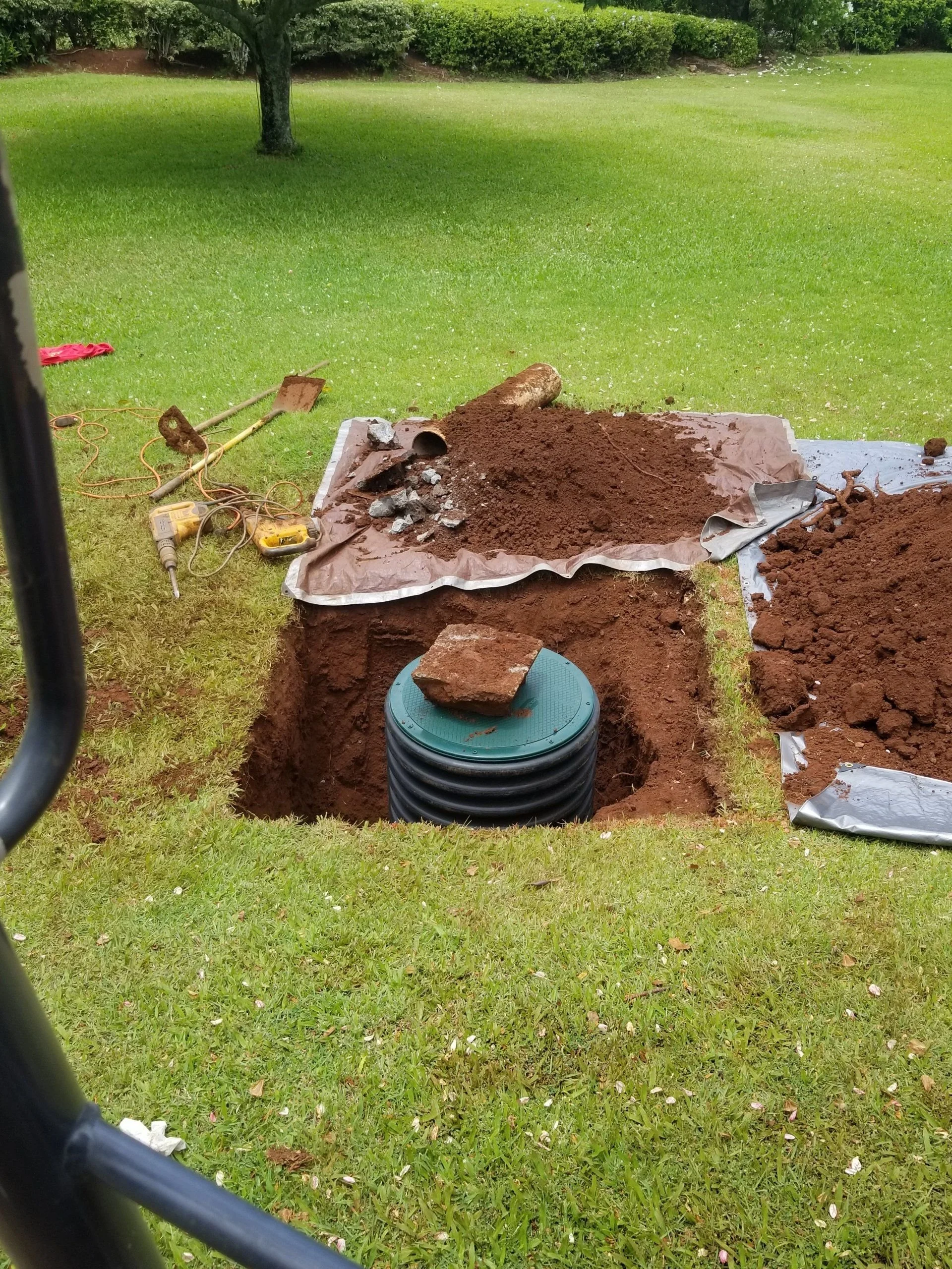 Riser placement work.