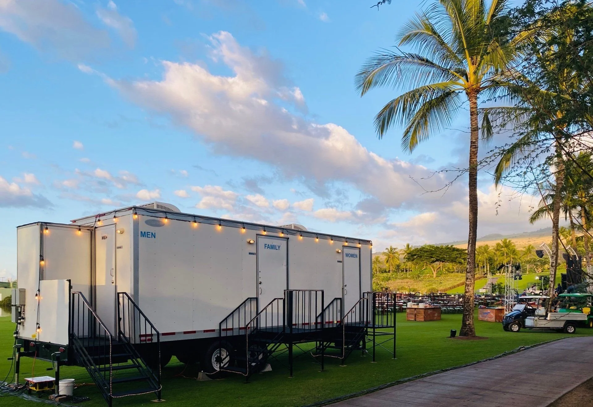 32-foot event restroom trailer