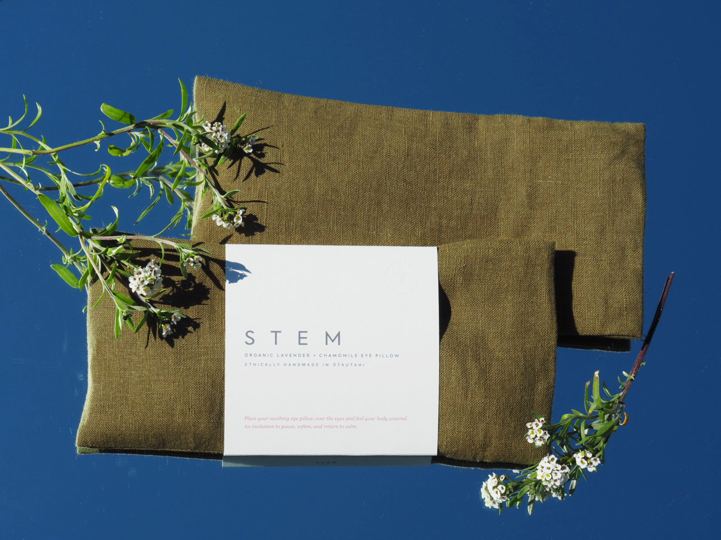Organic Lavender + Chamomile Eye Pillow - Moss