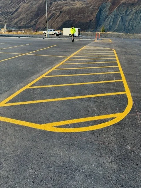 New Layout Parking lot safety zones.