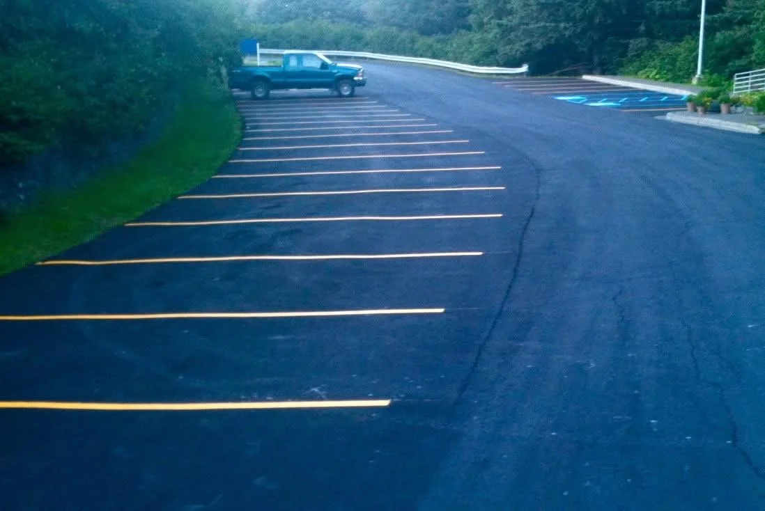 Commercial Seal Coating.  Parking lot restripe Kodiak AK