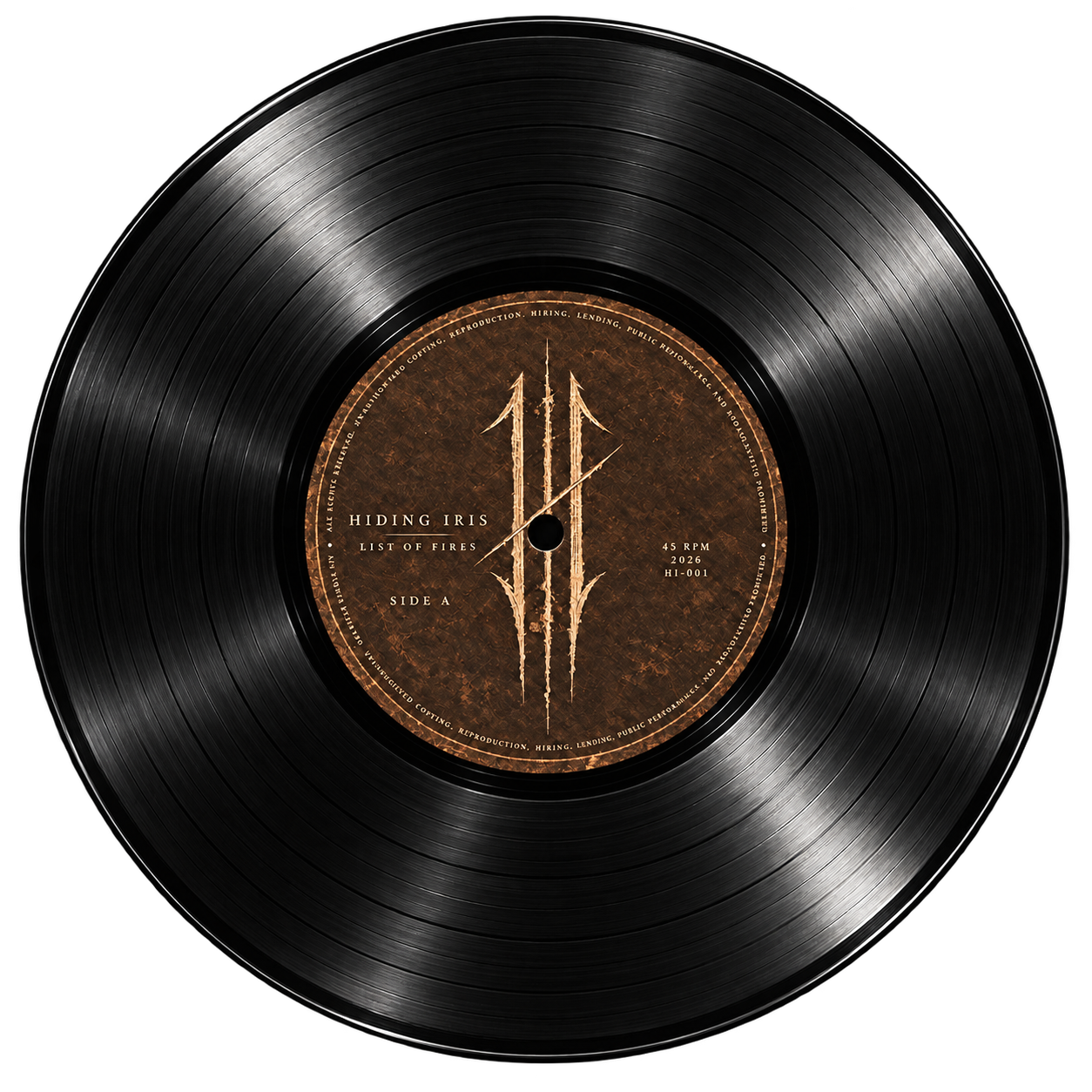 List of Fires Side A vinyl