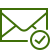 Envelope icon with check mark indicating message sent or confirmed