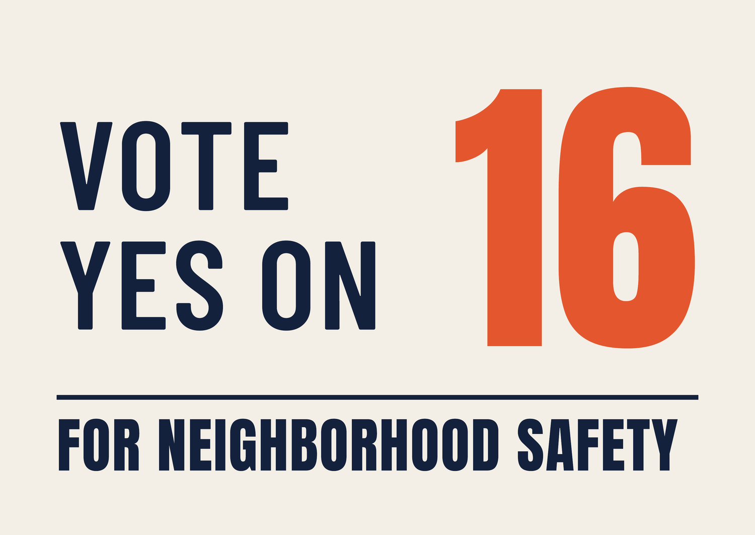 Vote for Issue 16 