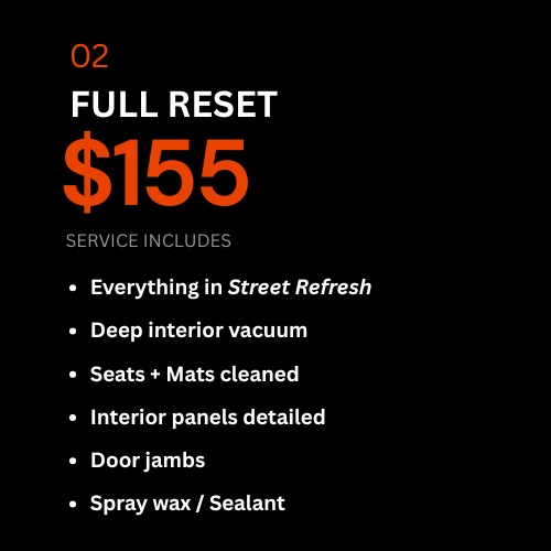 Full Reset Car Detailing Service