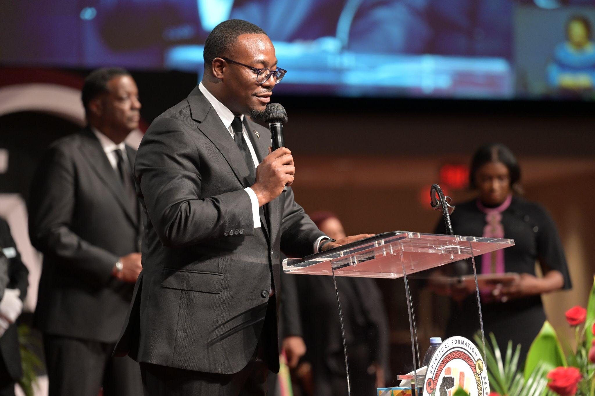Rev. Thomas H. Garner speaking at a ministry gathering