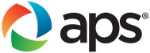 APS logo with a multicolored circular icon