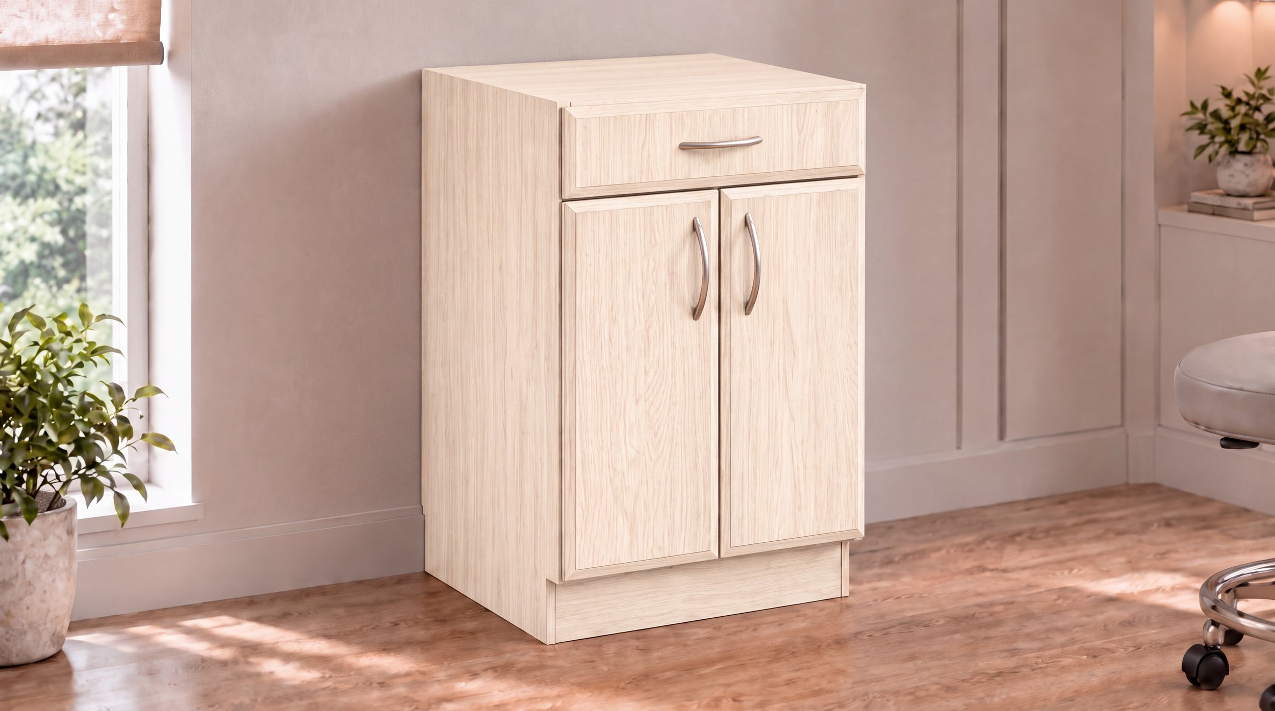 Magellan drawer-front detail with contoured edges and pull handles.