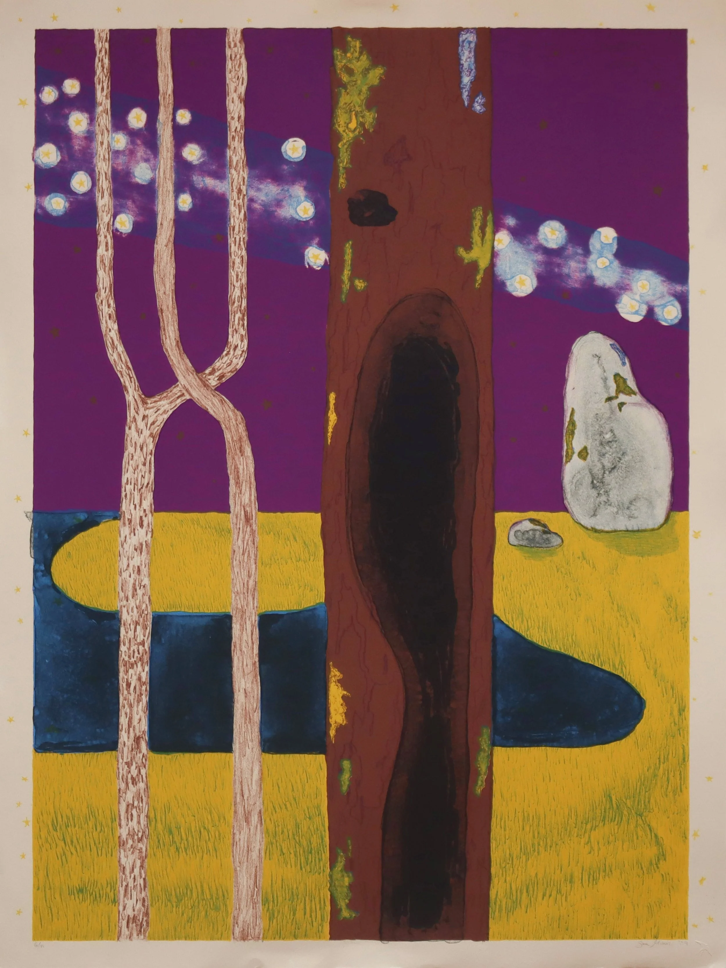 The Other One, 30" x 22",  Lithograph, Tamarind Institute collaboration with Anna Fiacco