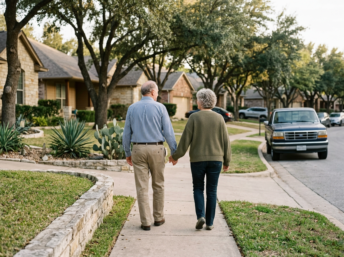 Family caring for aging parents in Texas