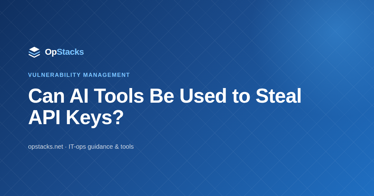 Can AI Tools Be Used to Steal API Keys?