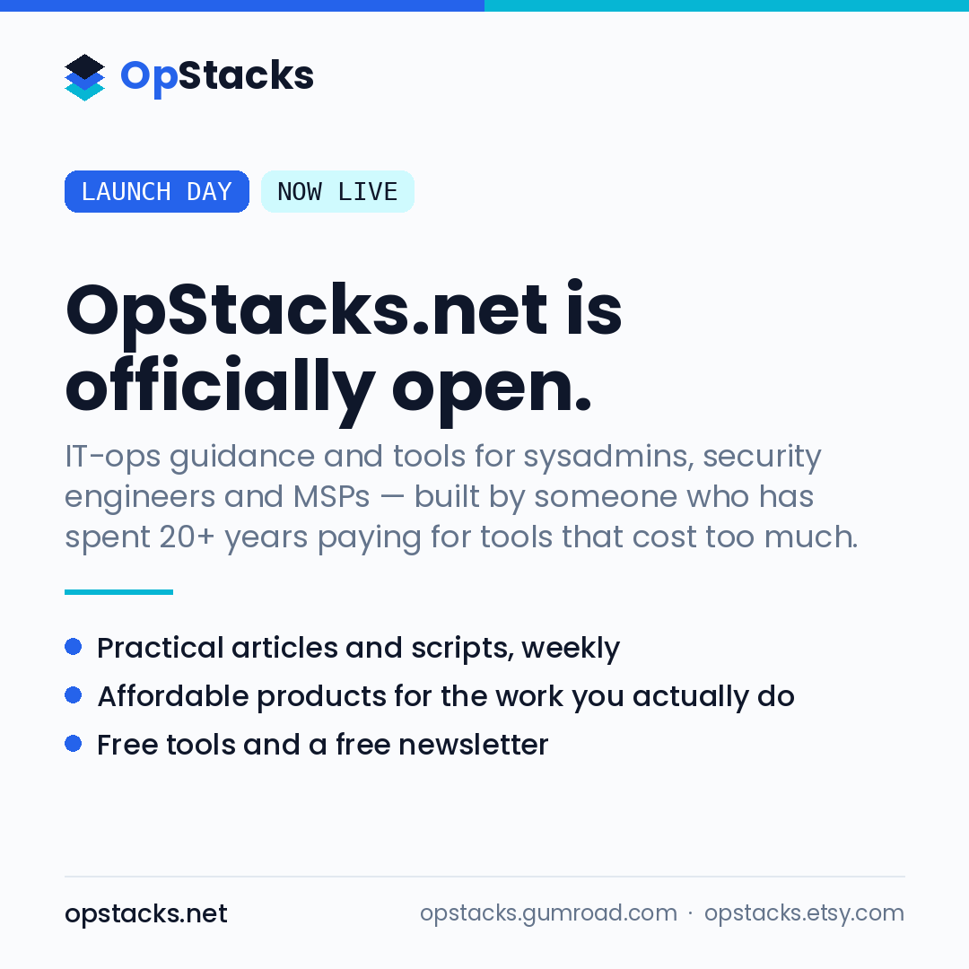 OpStacks.net Is Officially Open