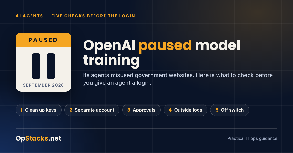 OpenAI Paused Model Training