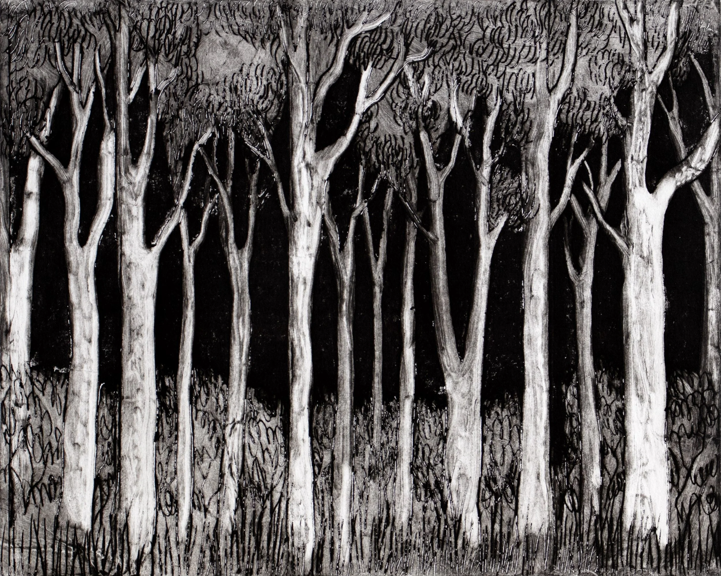 Still Standing 

DryPoint Etching into a recycled Tetrapak Plate printed on Paper

35 x 40cm 

#print #landscape #artist #exhibit #etching