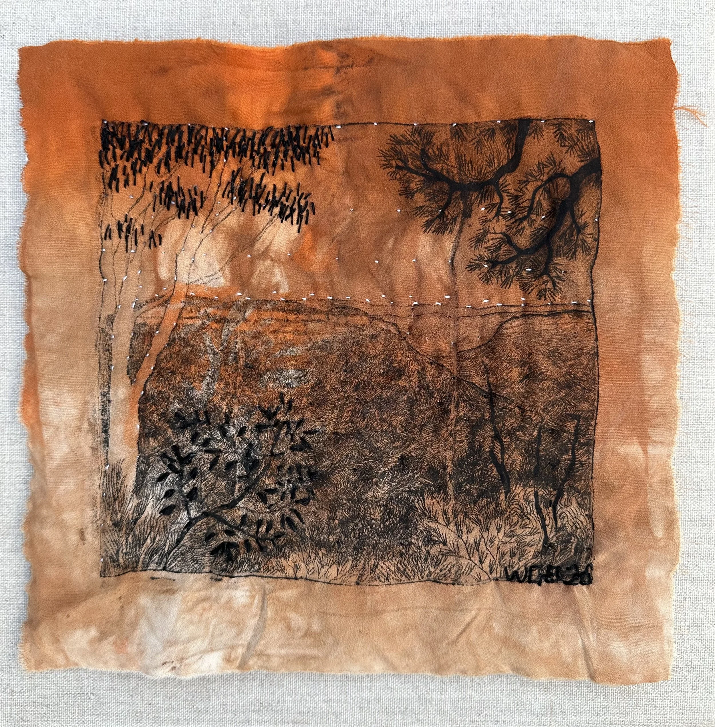 Sublime Point II, 2026 Tetrapak Print on Silk on Canvas 30. 5 x 30.5 