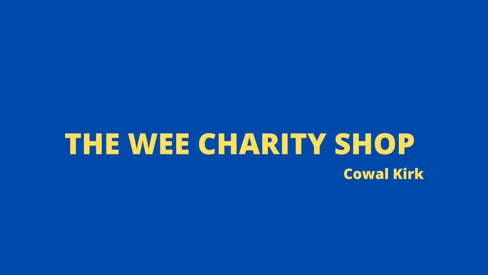 The Wee Charity Shop