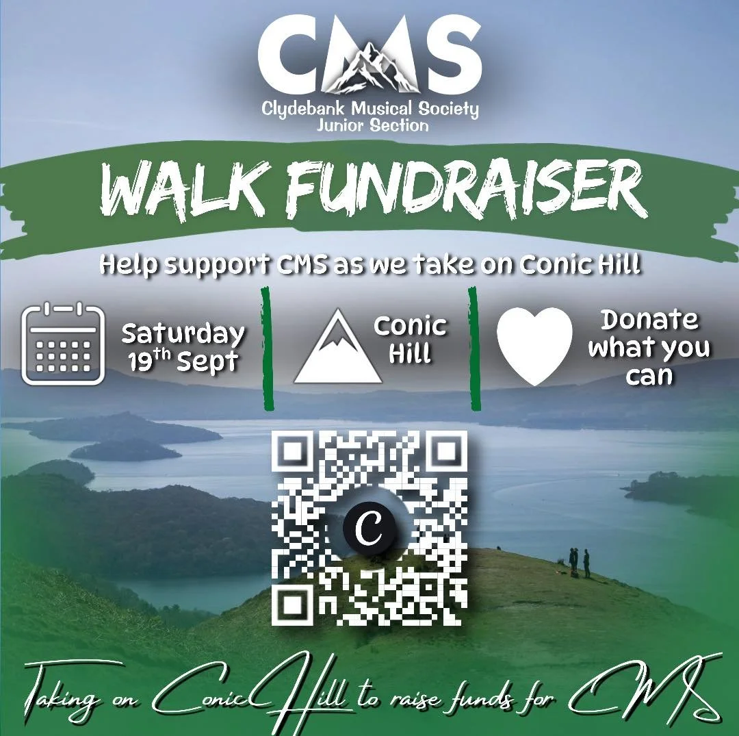🥾 CMS Juniors are taking on Conic Hill! ⛰️

On Saturday 19th September, our cast will be swapping rehearsals for walking boots as they climb Conic Hill to raise funds for their upcoming production of Les Mis&eacute;rables School Edition.

Every dona