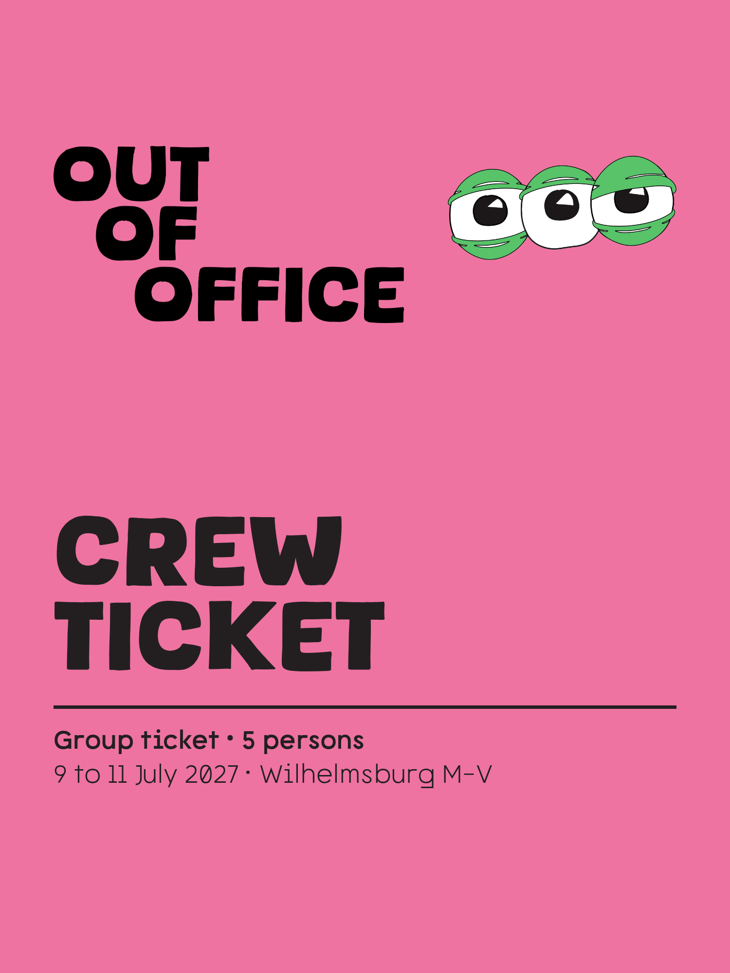 Crew Ticket (5 persons)