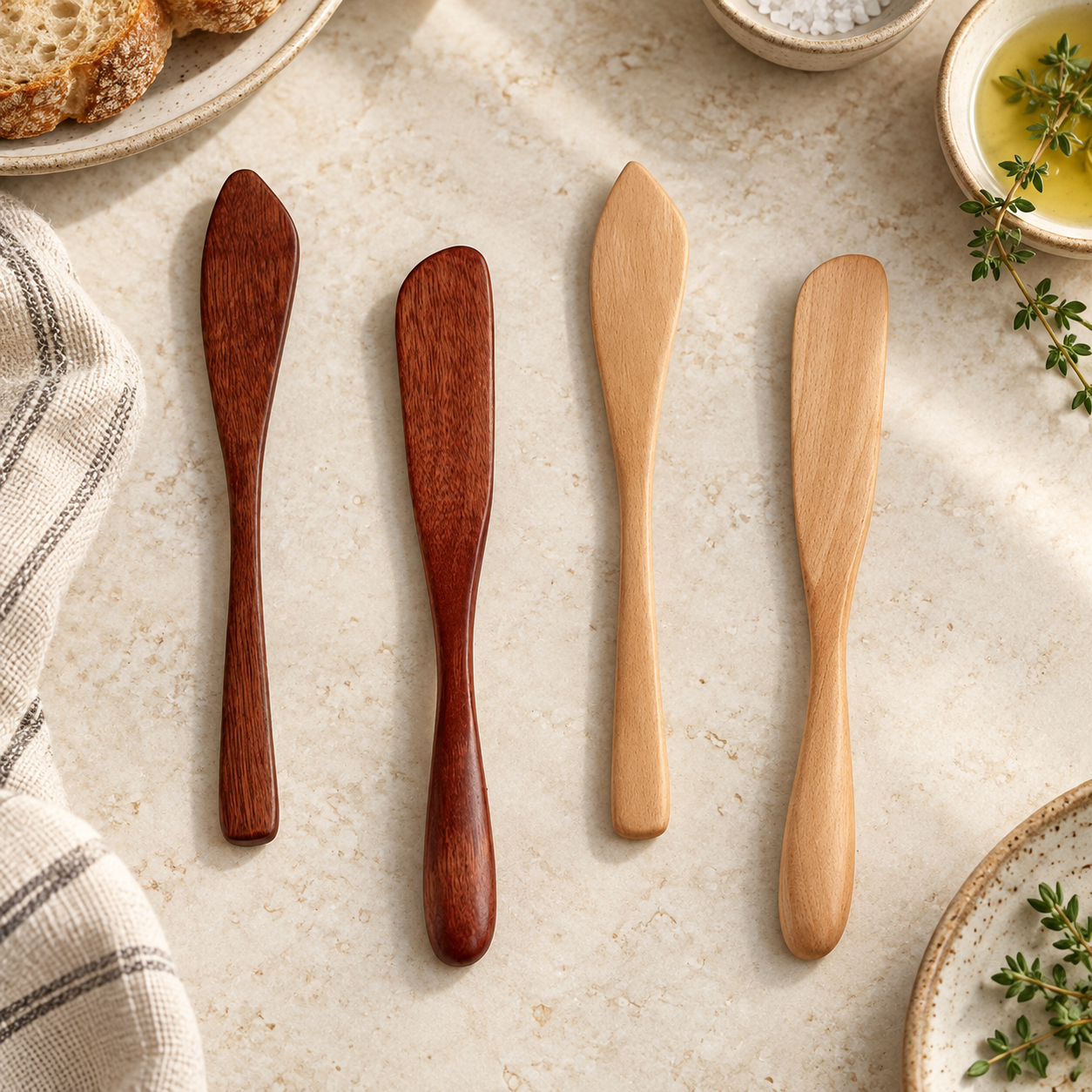 Spalmatore in legno per marmellata e formaggio