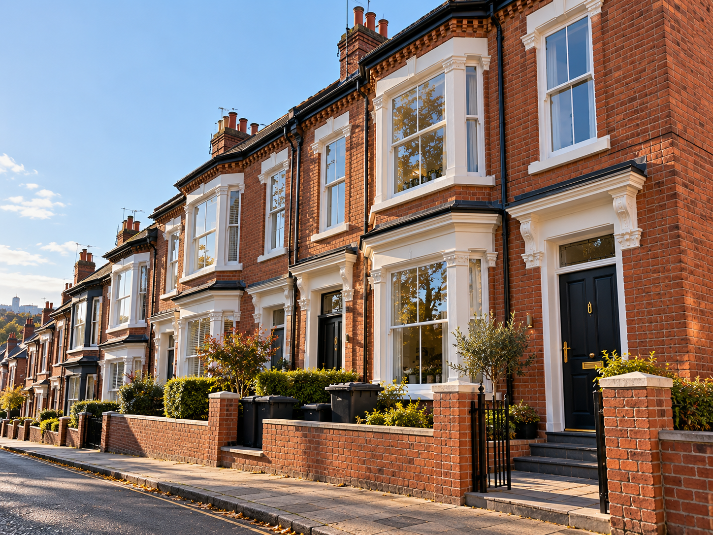 Sunlit Victorian Terraces on a Sloping Street.png