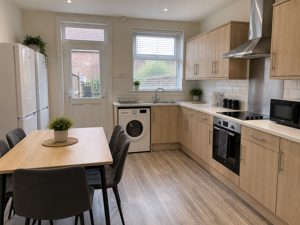 Doncaster professional HMO shared kitchen
