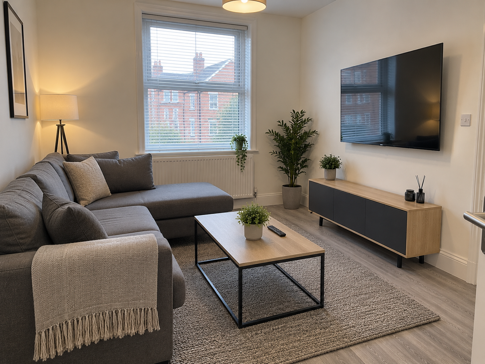 Nottingham professional HMO communal lounge