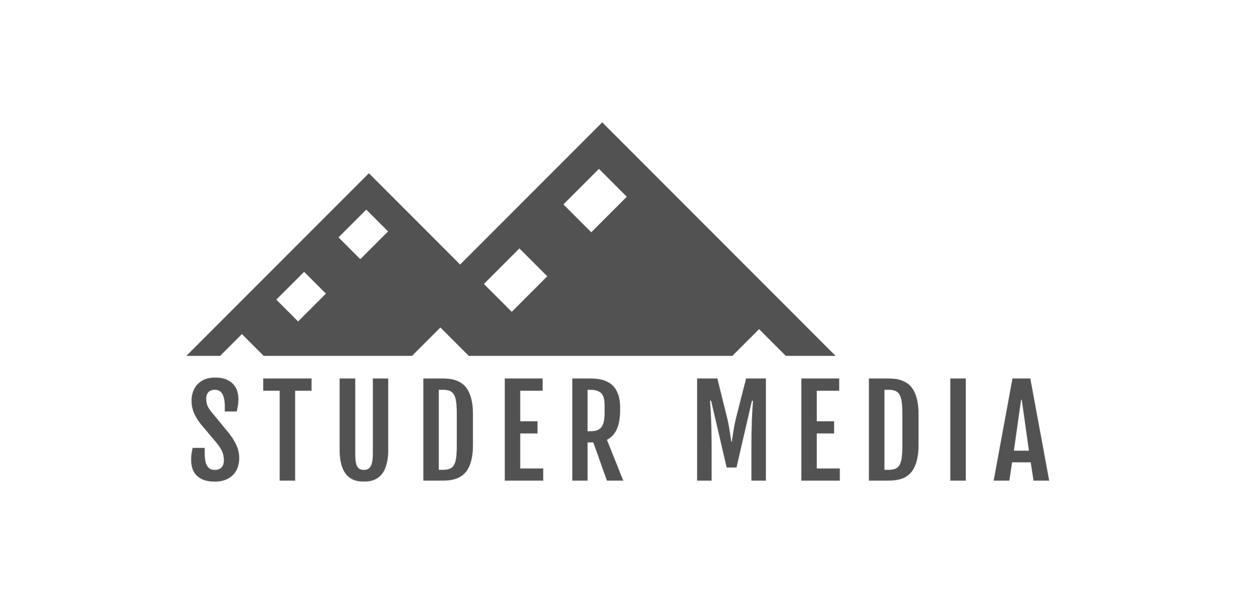 Logo von Stúder Media mit drei stilisierten Bergen und dem Firmennamen darunter.