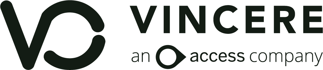 Vincere logo with text 'VINCERE, an access company'.