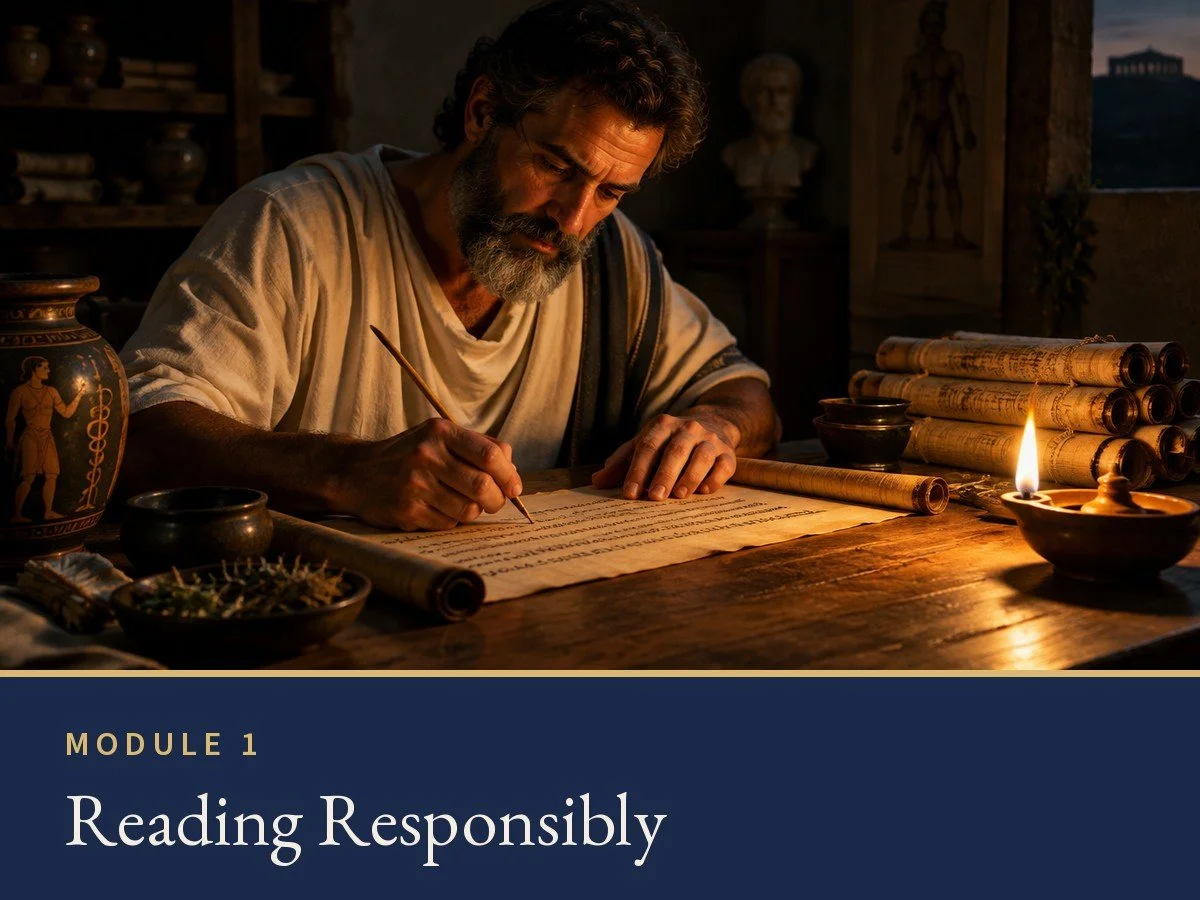 How to read a word study well: context first, sources shown, and the plain sense of Scripture kept at the center.