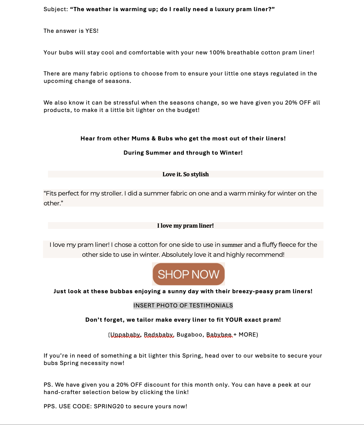 Harmony J - Marketing Email