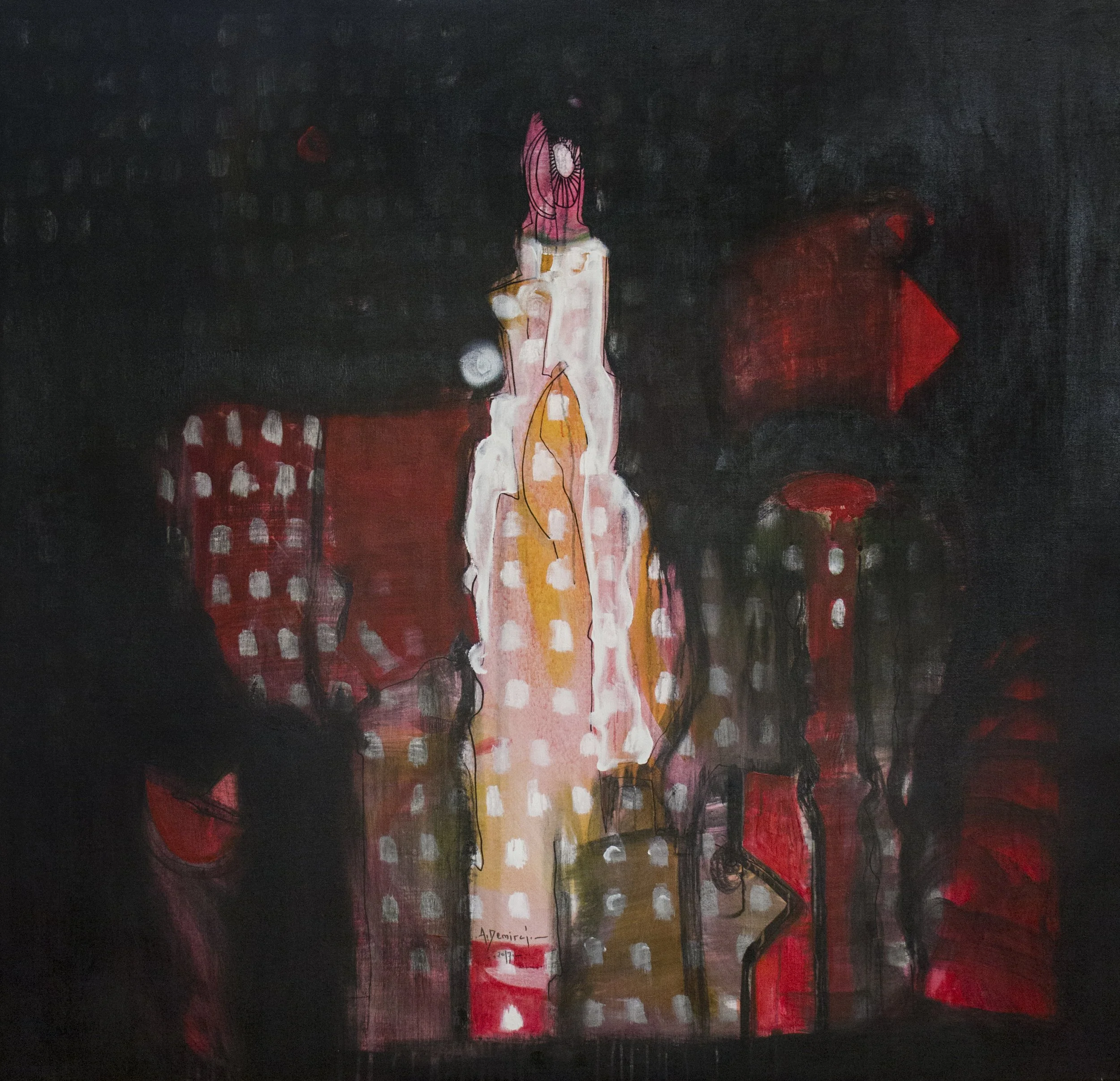 2017, acrylic on linen, 140 x 145 cm