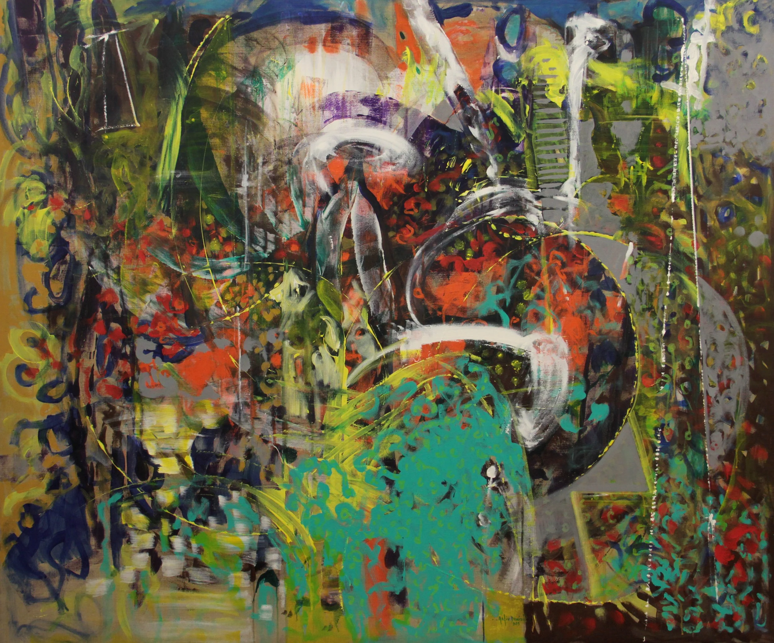 2015, acrylic on linen, 160 x 192 cm