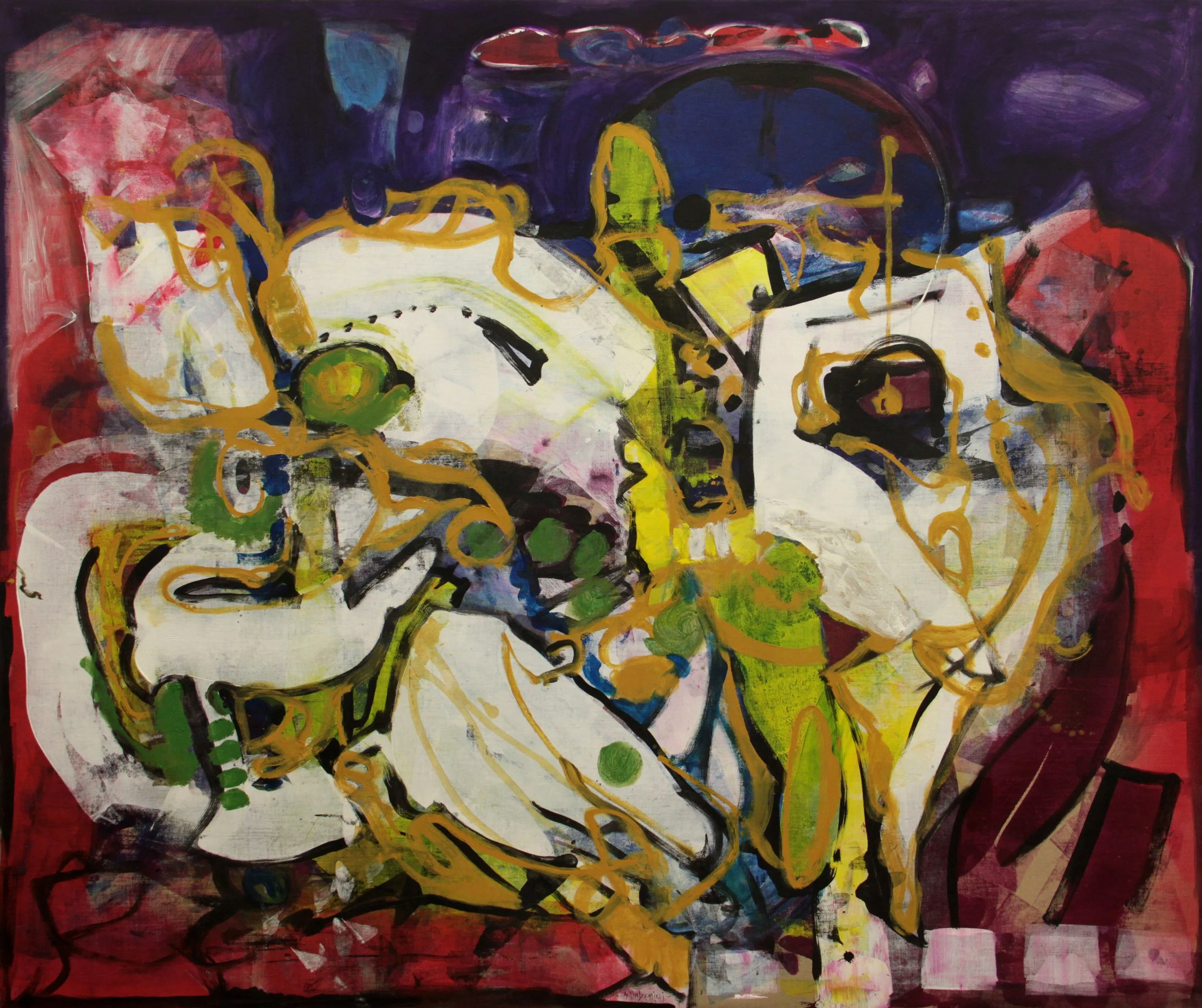 2014, acrylic on linen, 160 x 192 cm