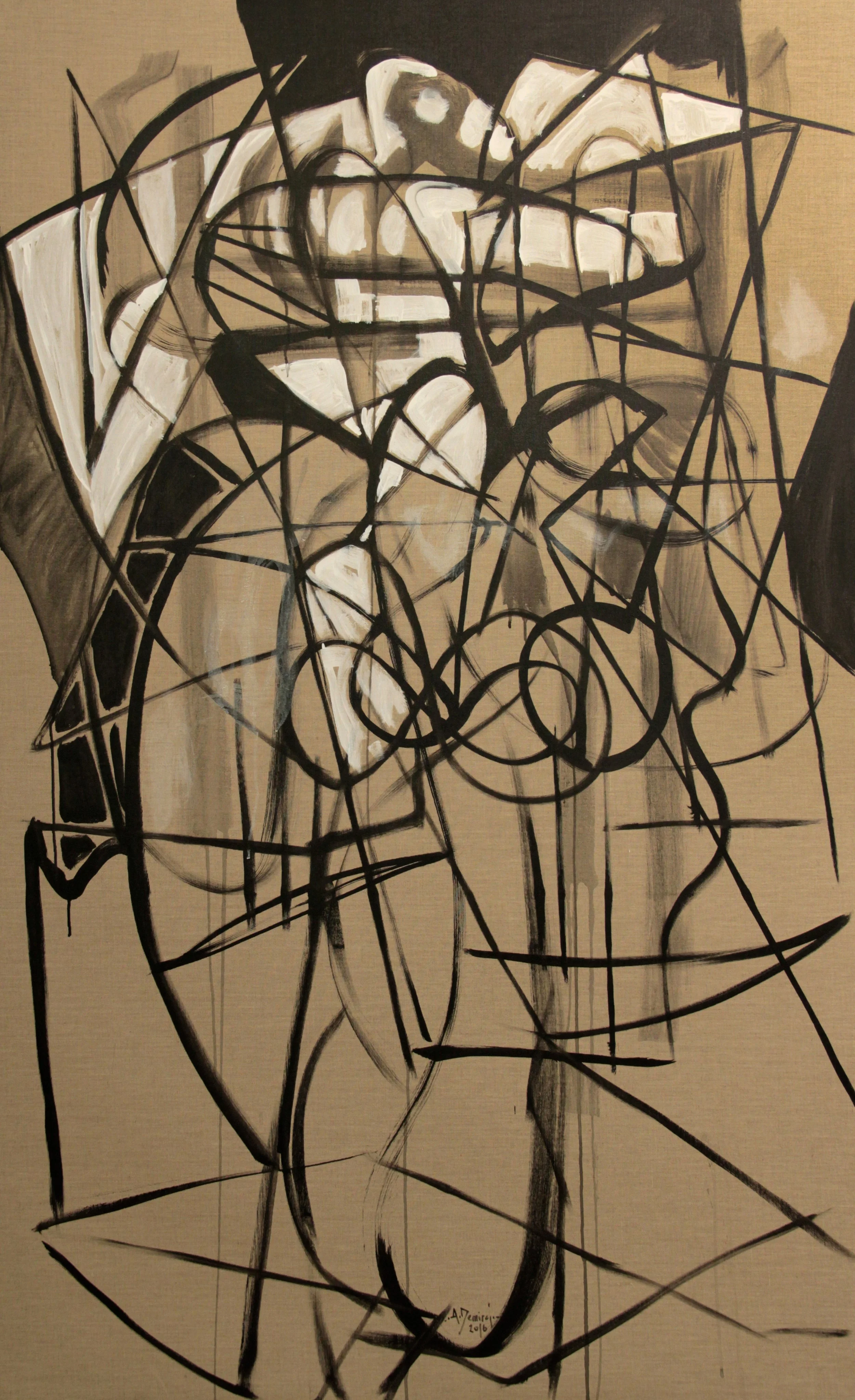 2016, acrylic on linen, 194 x 120 cm
