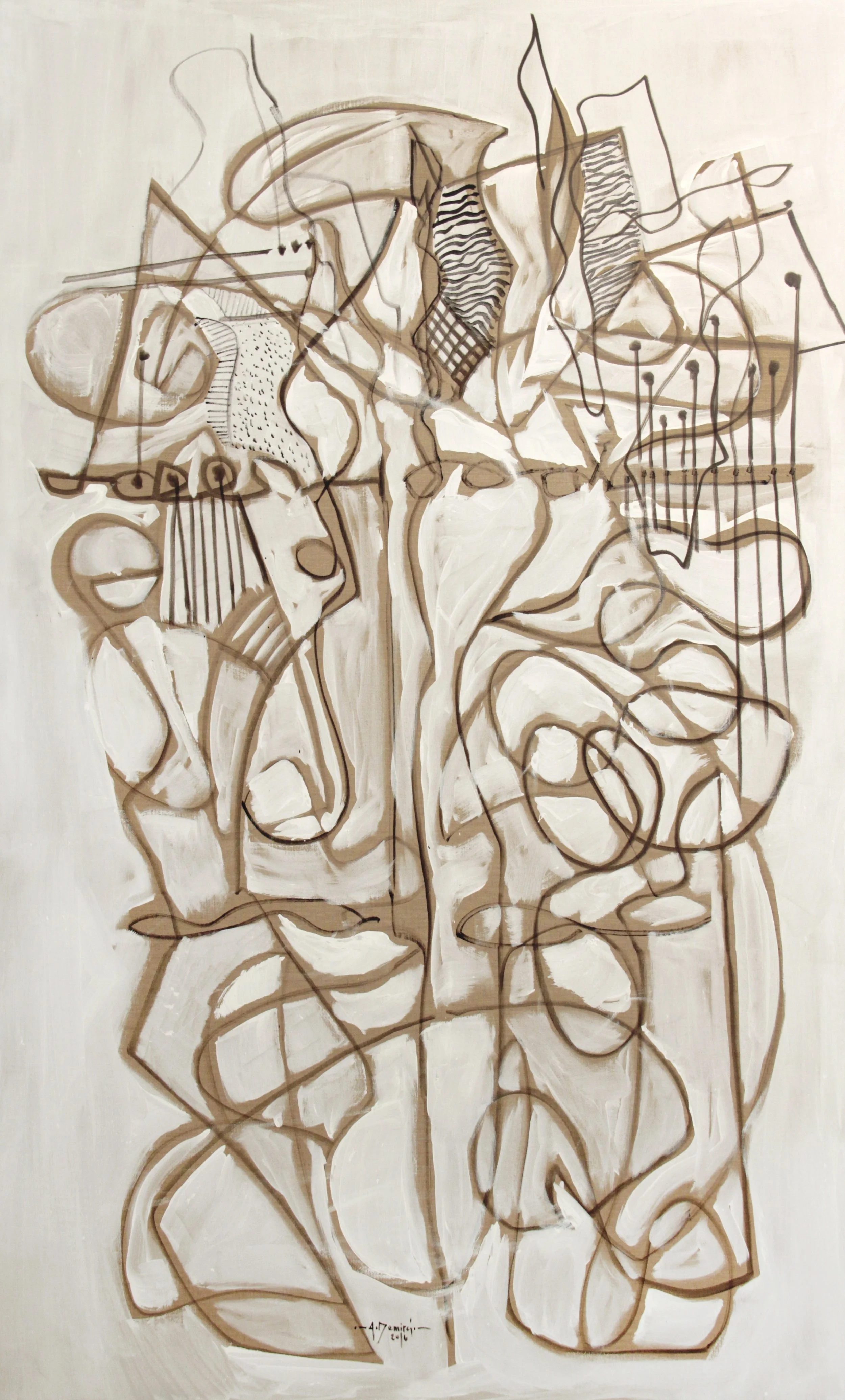 2016, acrylic on linen, 194 x 120 cm