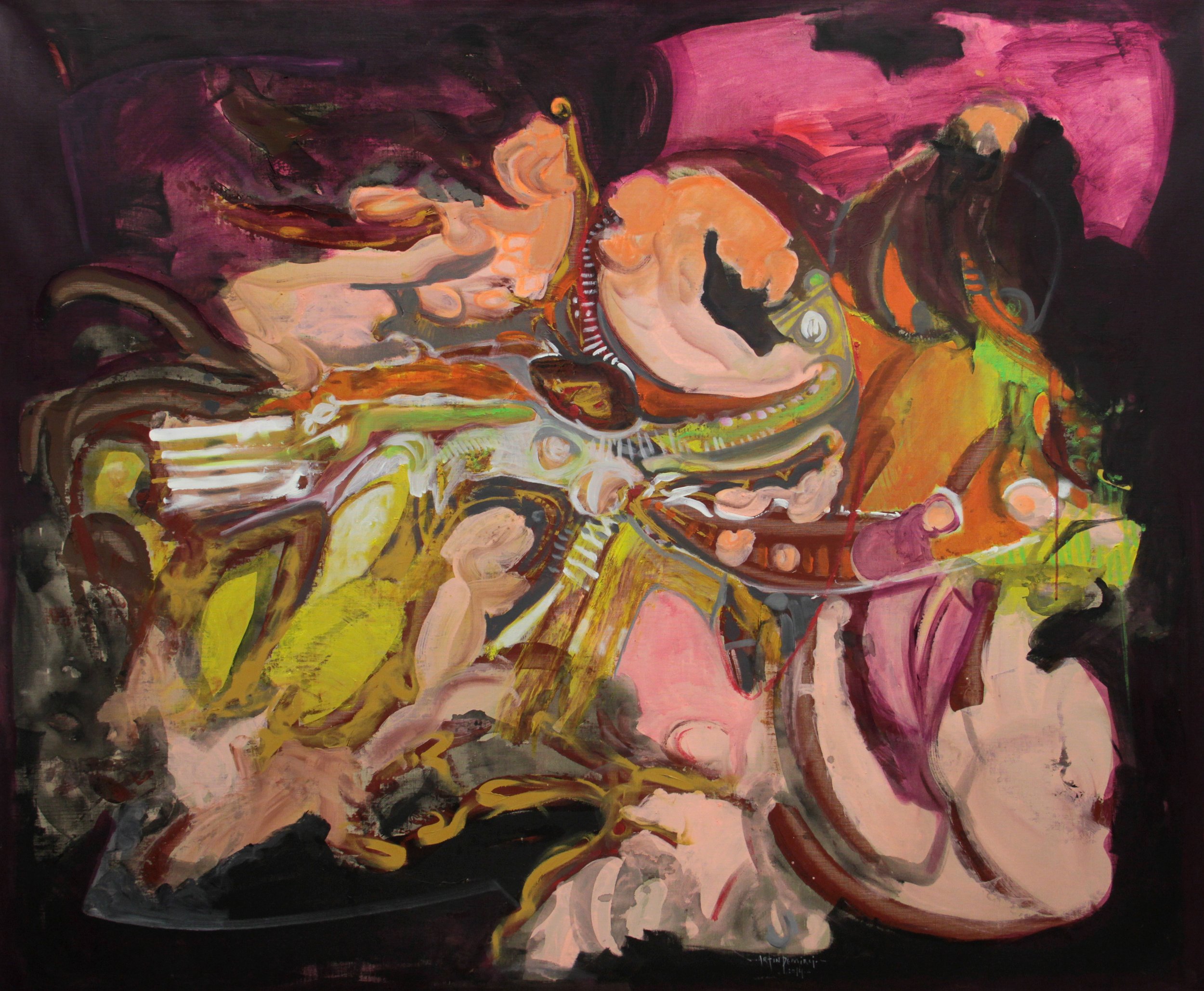2014, acrylic on linen, 160 x 192 cm