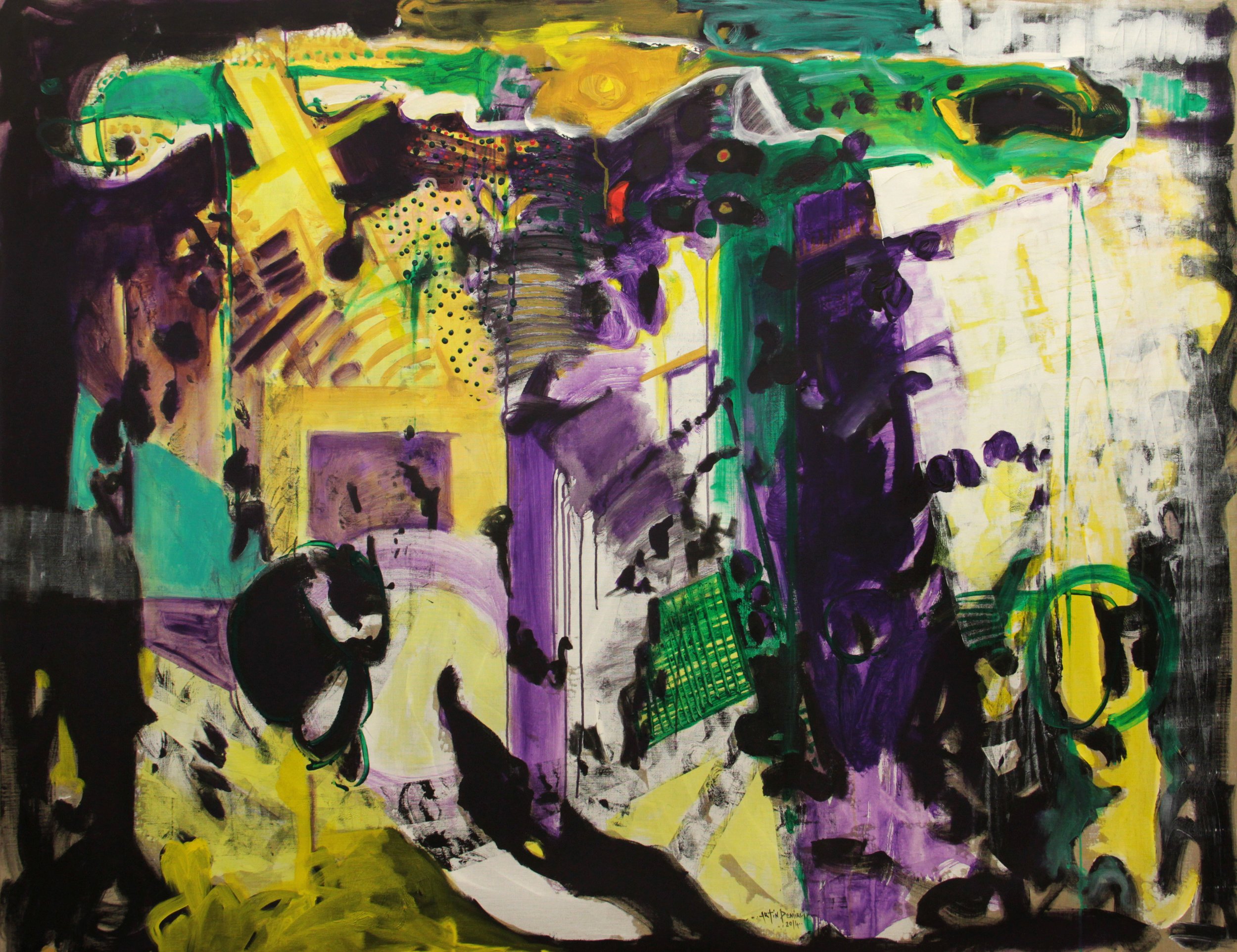 2014, oil on linen, 150 x 194 cm