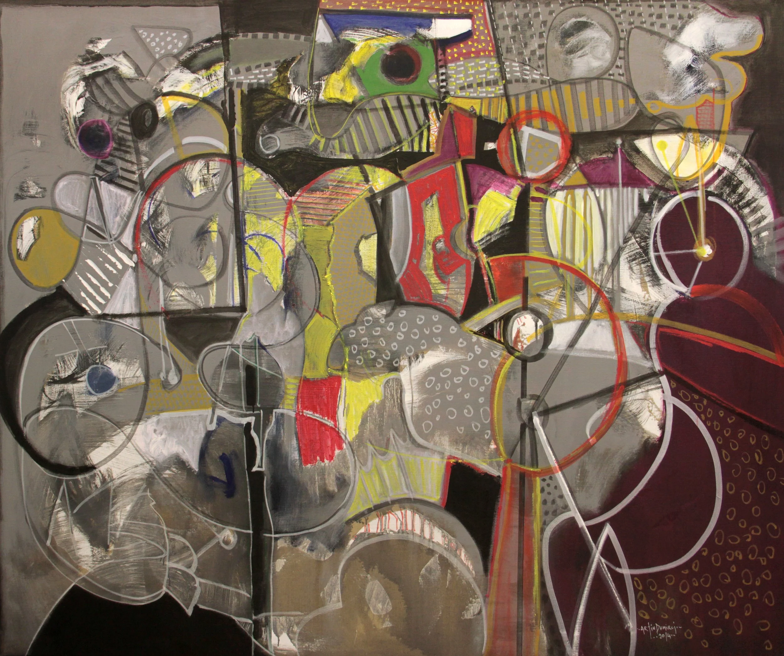 2014, acrylic on linen, 160 x 192 cm