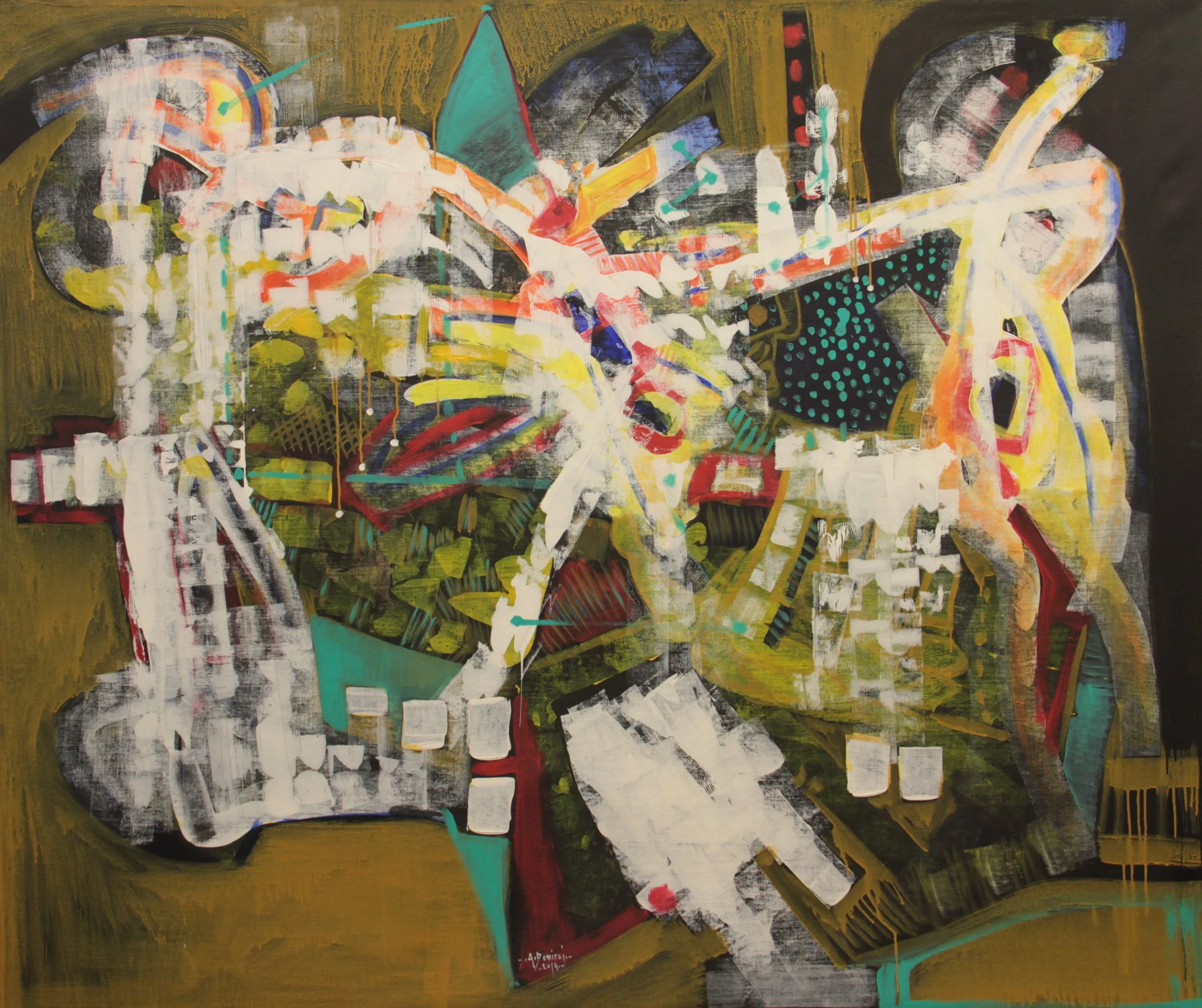 2014, acrylic on linen, 160 x 192 cm