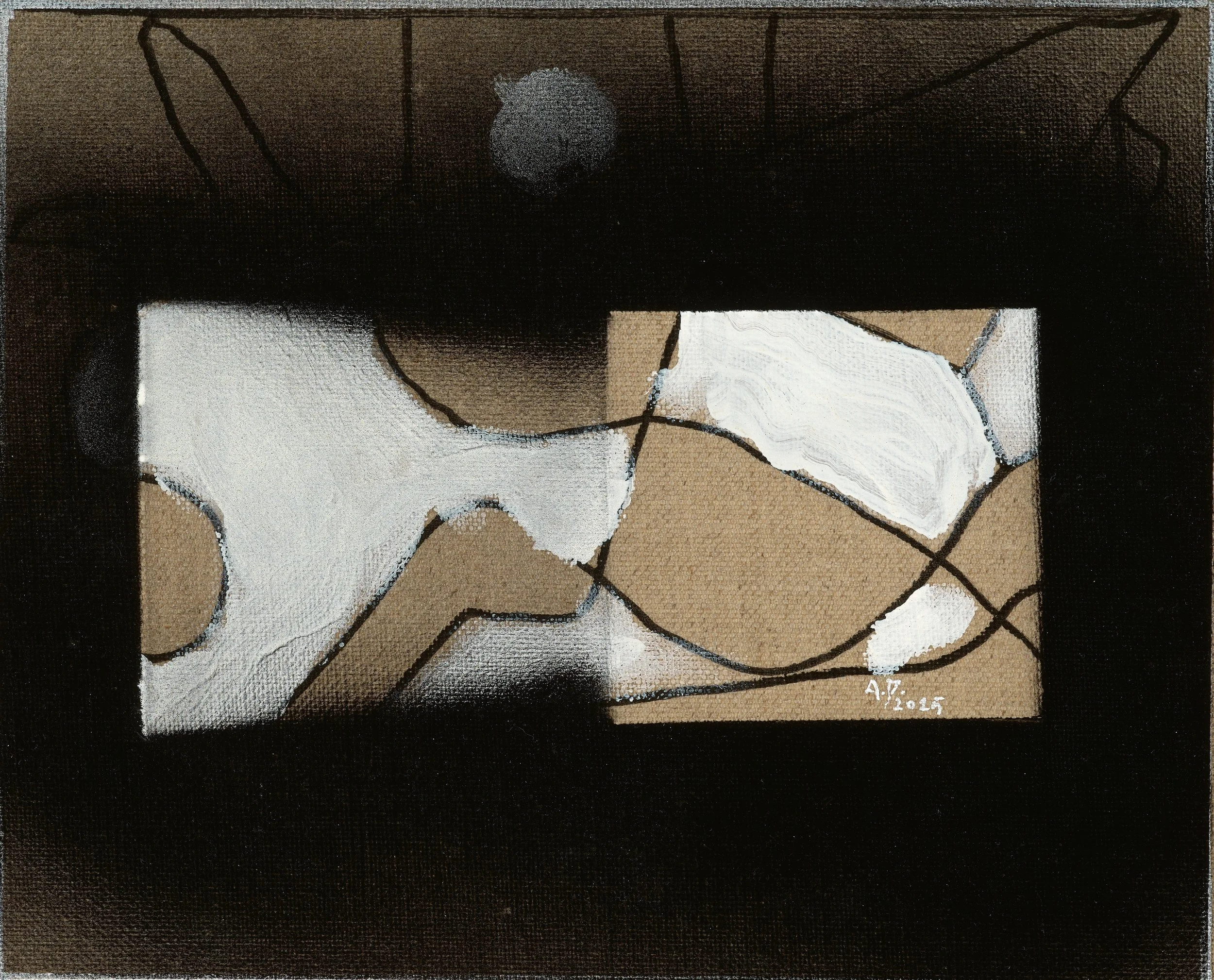 2025, acrylic on linen, 20 x 25 cm