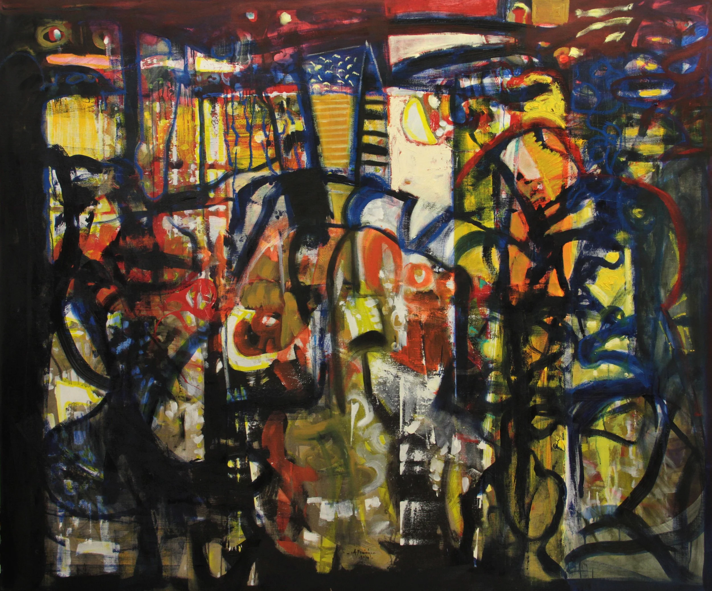 2014, oil on linen, 160 x 192 cm