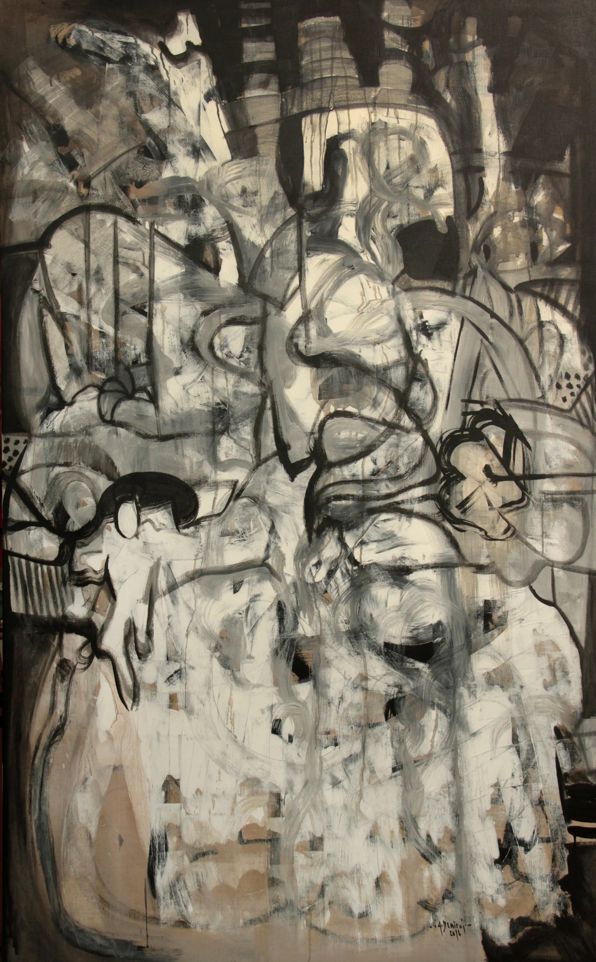 2016, acrylic on linen, 194 x 120 cm
