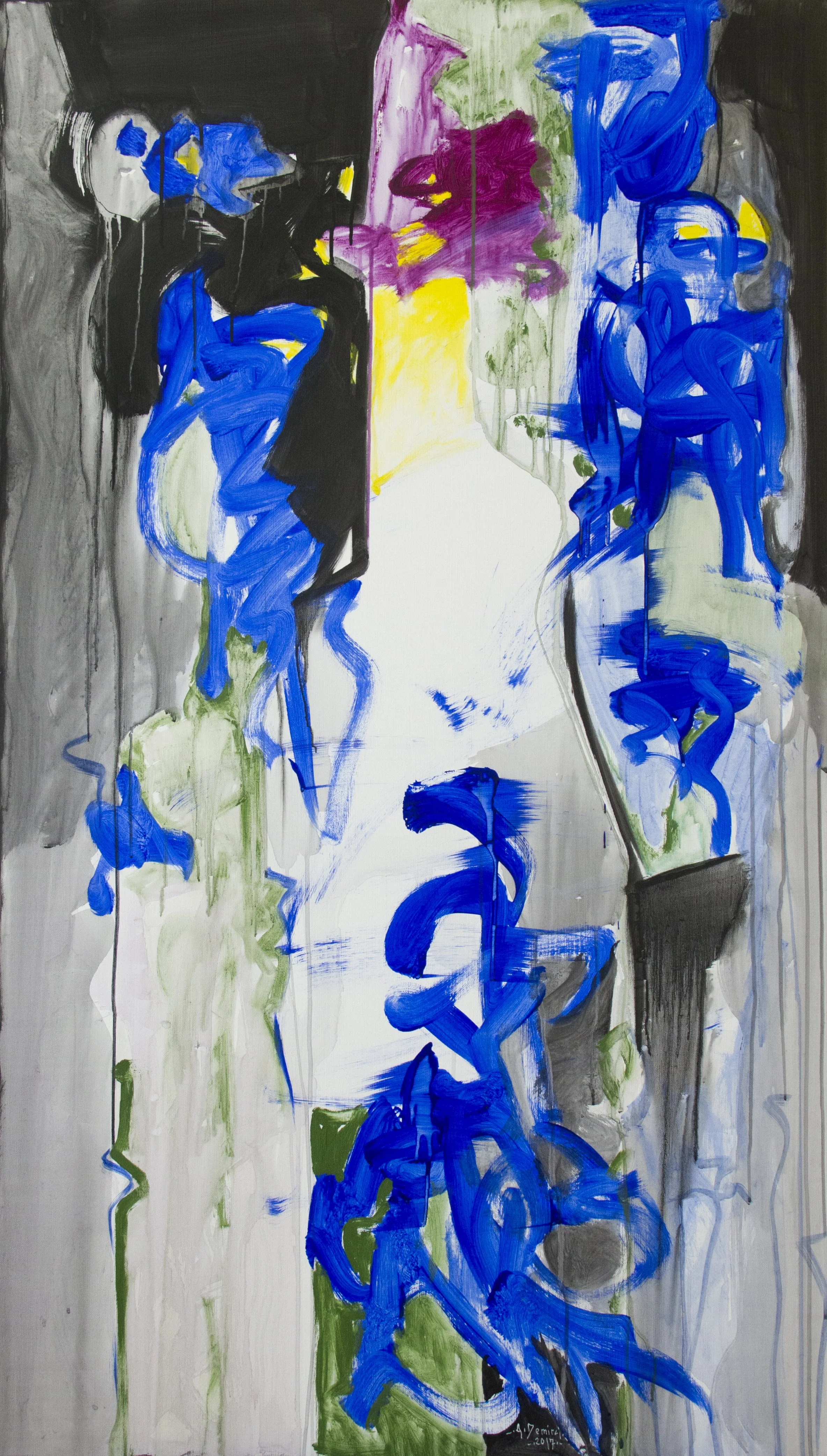 2017, acrylic on linen, 162 x 90cm