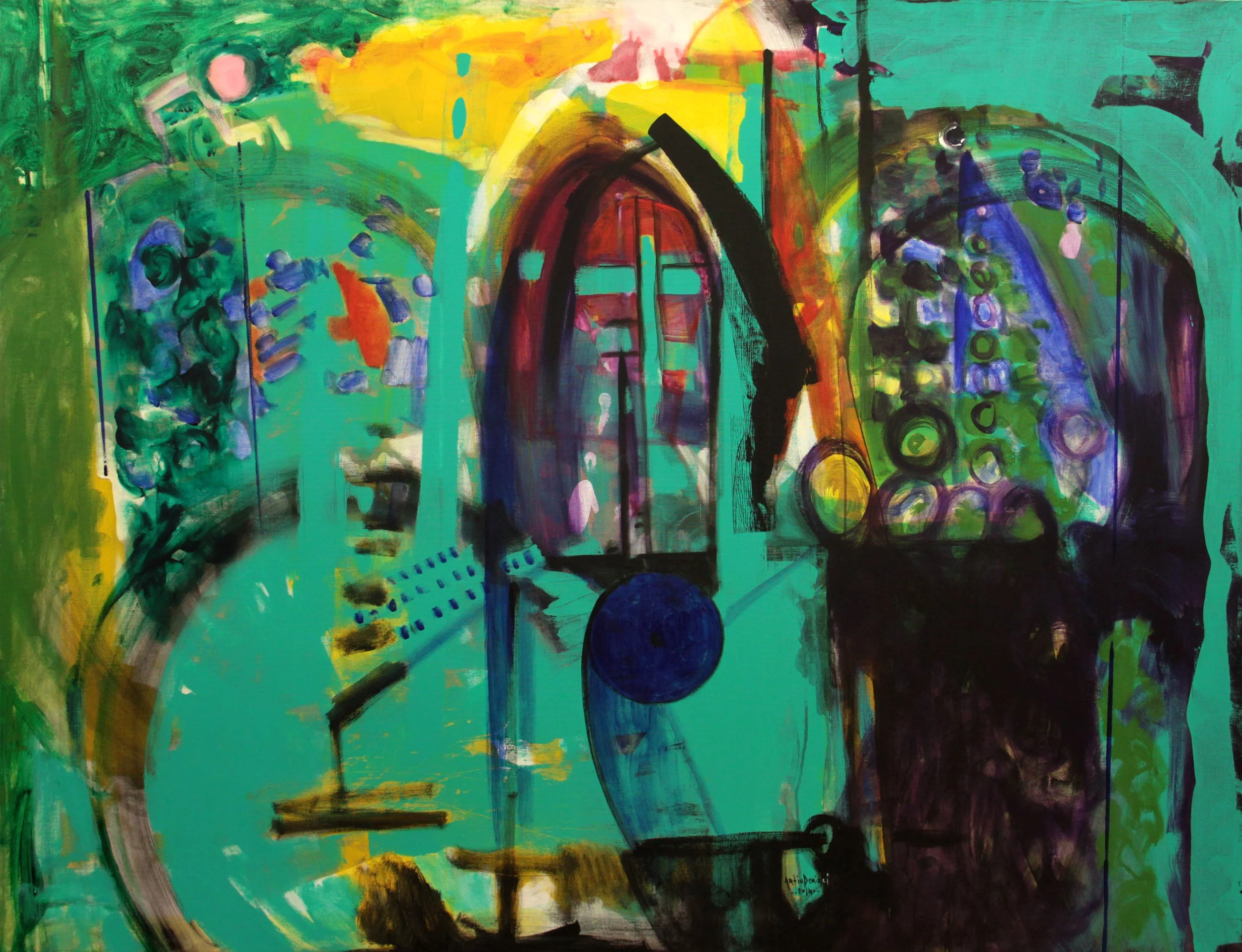 2014, oil on linen, 150 x 194 cm