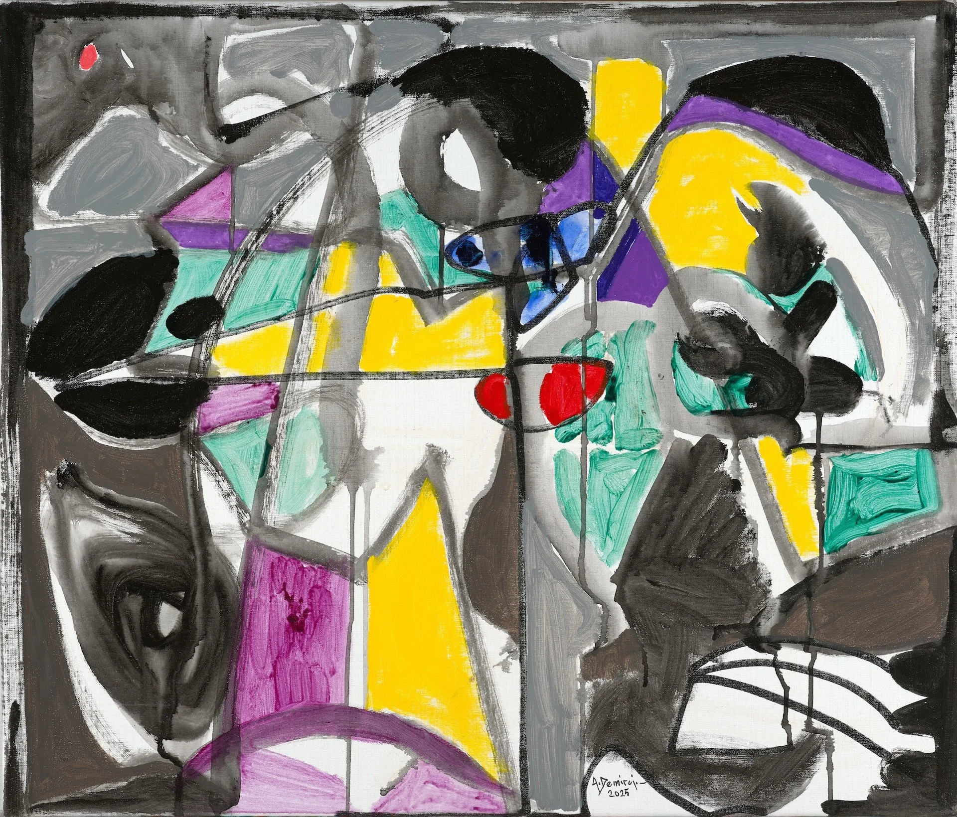 2025, acrylic on linen, 60 x 70 cm