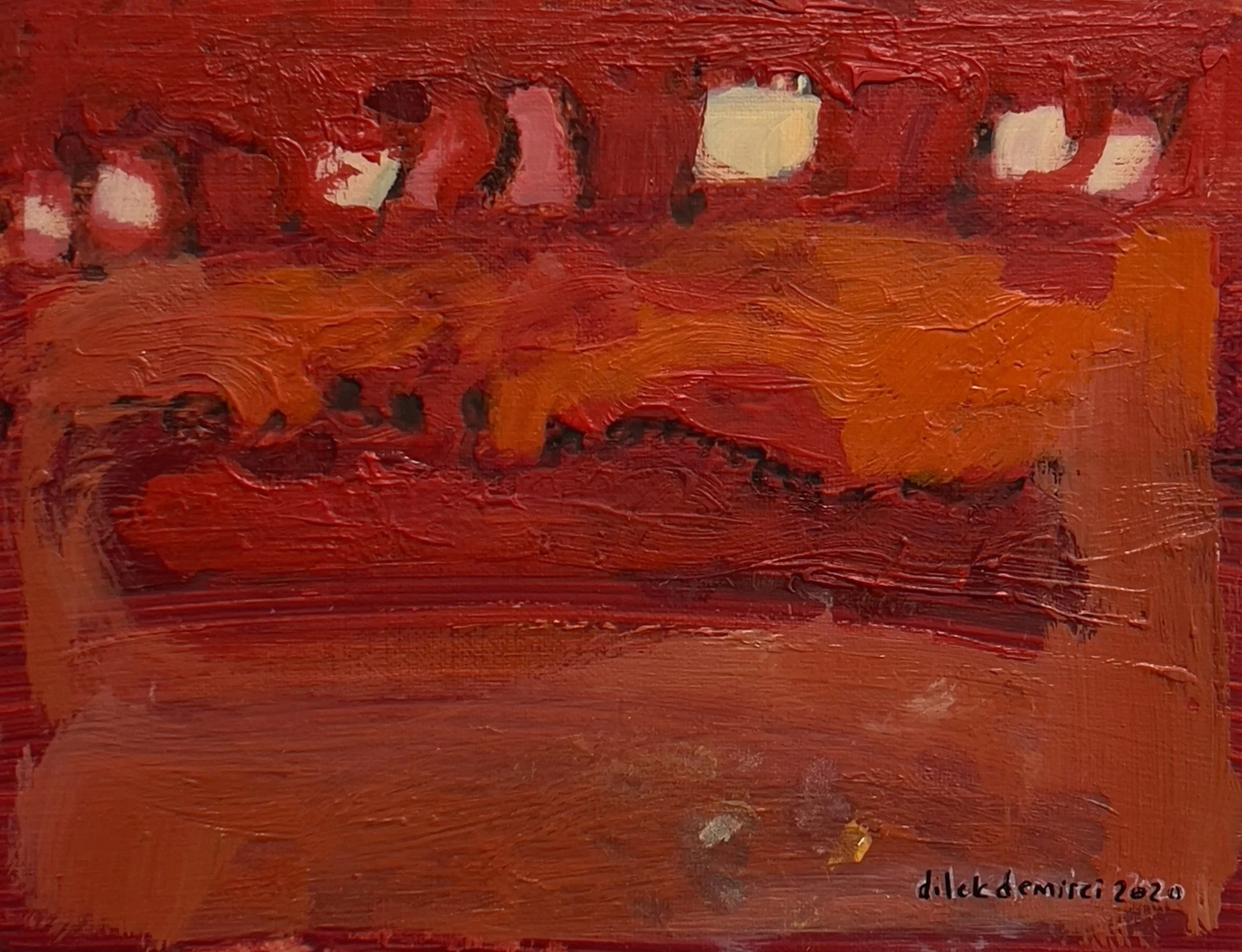 2020, oil on paper, 14 x 18 cm