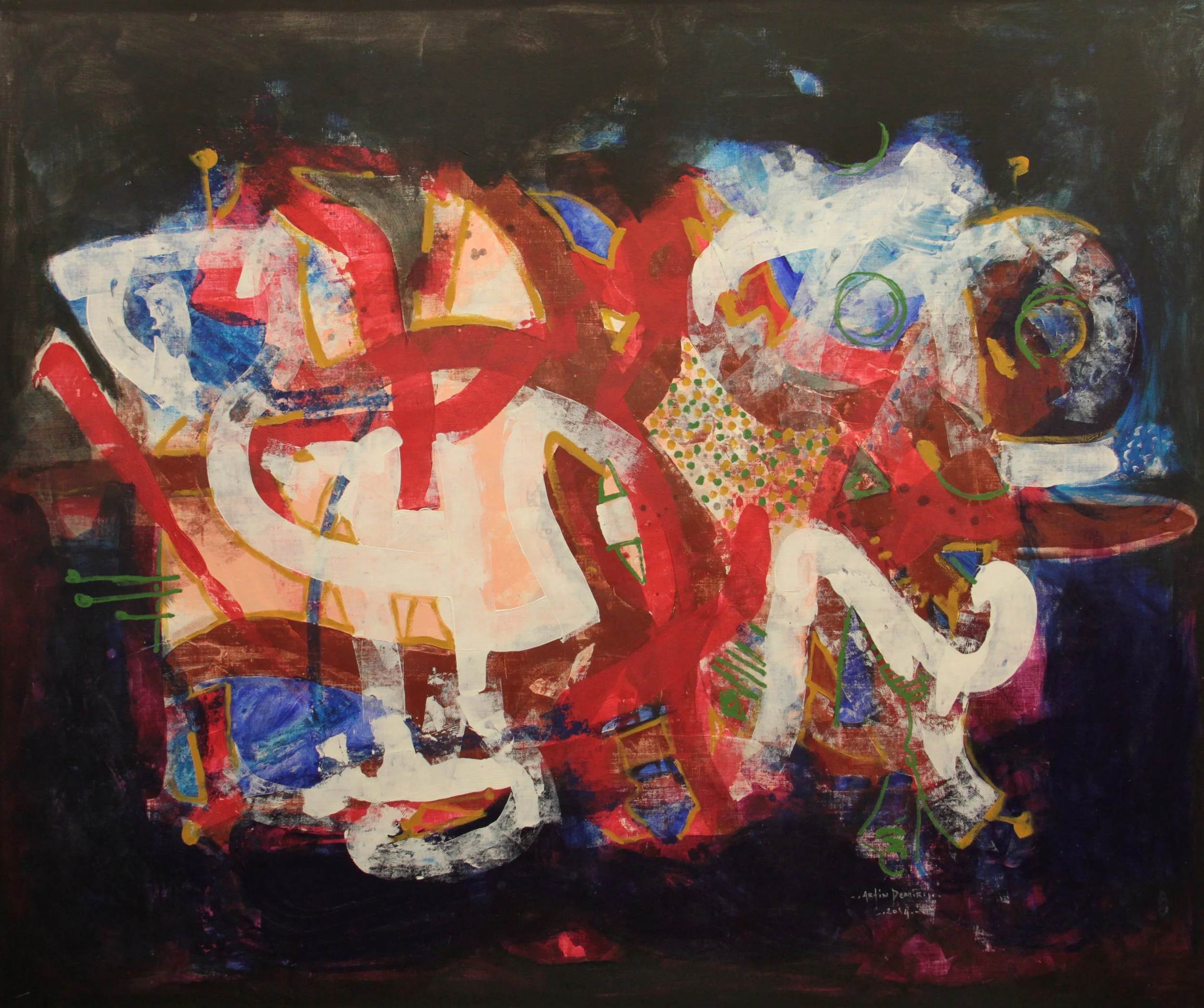 2014, acrylic on linen, 160 x 192 cm