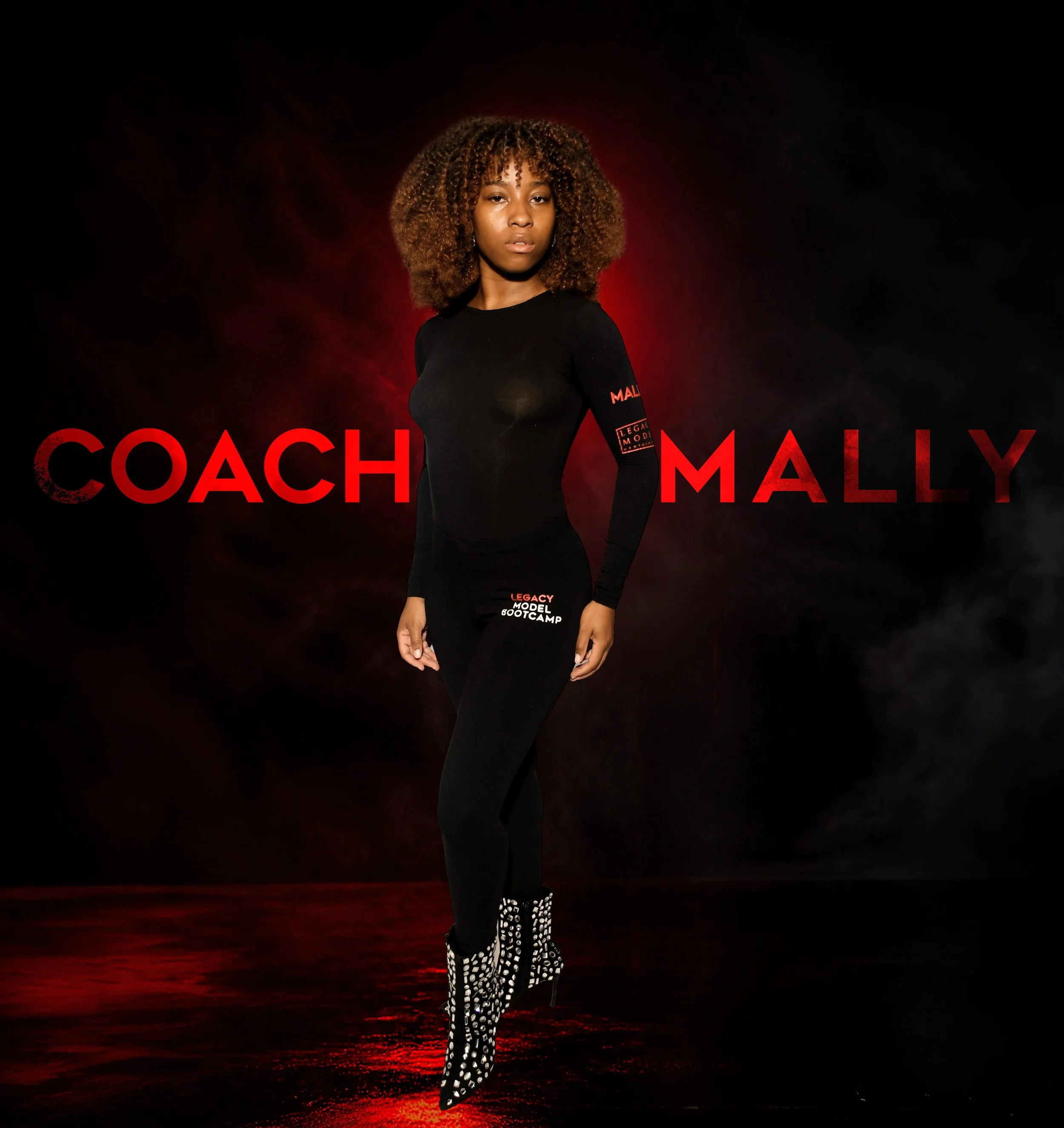 Coach Mally, full length, in Legacy Model BootCamp gear
