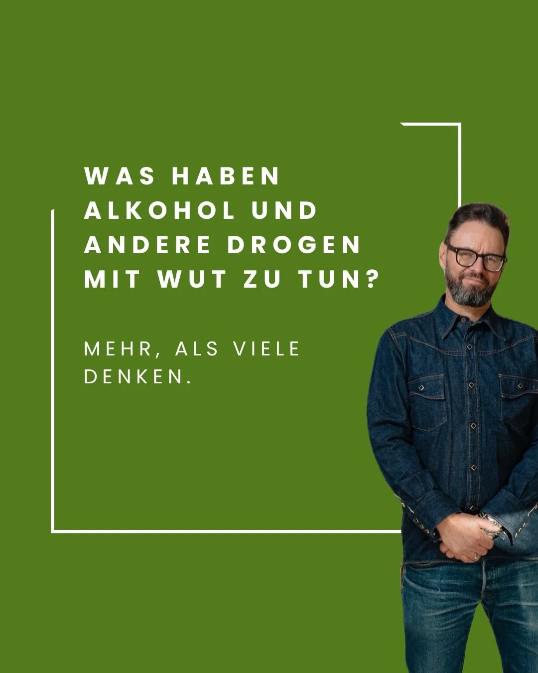 Verstehen ist der erste Schritt zur Ver&auml;nderung.
Was haben Alkohol oder Drogen mit Wut zu tun?
Mehr, als viele denken.
Dabei geht es nicht nur um enthemmtes Verhalten. Alkohol und andere psychoaktive
Substanzen k&ouml;nnen Gef&uuml;hle verst&aum